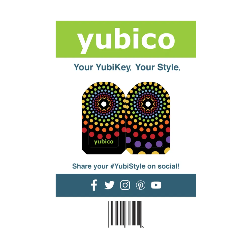 YubiStyle Cover - Double Rainbow - C